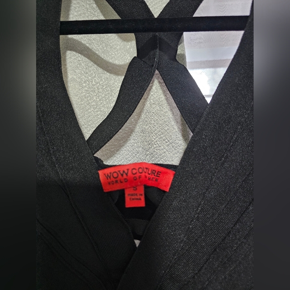 WOW Couture Cross Back Lux Bandage Bralette, Black - - Size Small - Picture 6 of 11